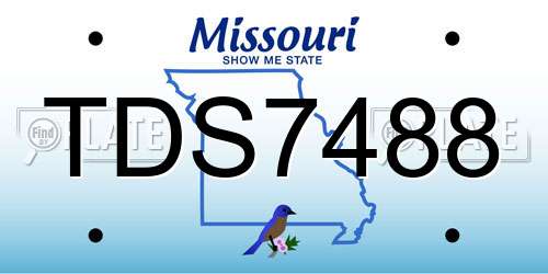 TDS7488 Missouri License Plate