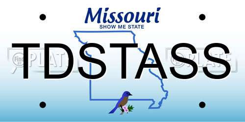 TDSTASS Missouri License Plate