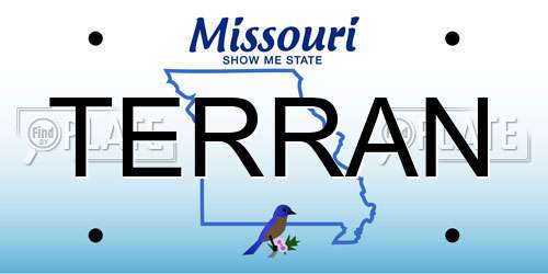 TERRAN Missouri License Plate