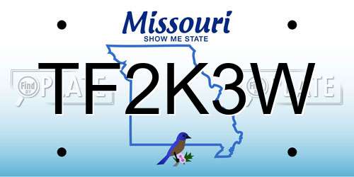 TF2K3W Missouri License Plate