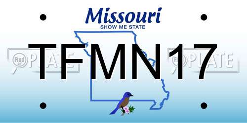 TFMN17 Missouri License Plate