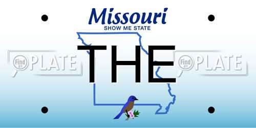 THE Missouri License Plate