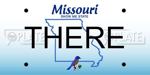 THERE Missouri License Plate