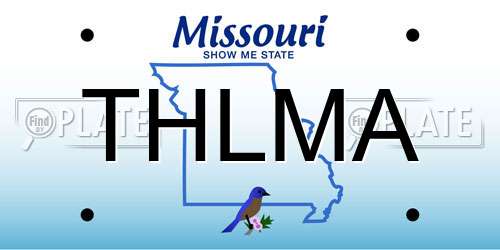 THLMA Missouri License Plate