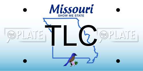 TLC Missouri License Plate