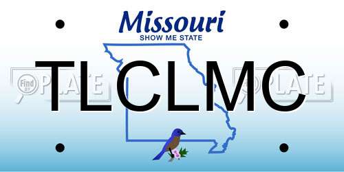 TLCLMC Missouri License Plate