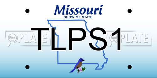 TLPS1 Missouri License Plate