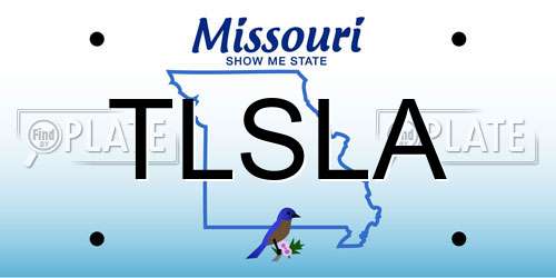 TLSLA Missouri License Plate