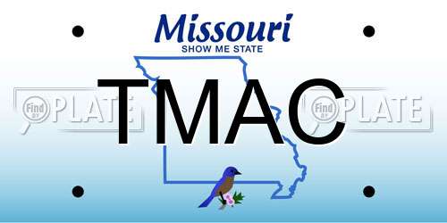 TMAC Missouri License Plate
