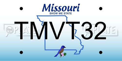 TMVT32 Missouri License Plate