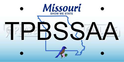 TPBSSAA Missouri License Plate