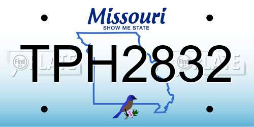 TPH2832 Missouri License Plate