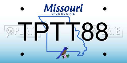 TPTT88 Missouri License Plate