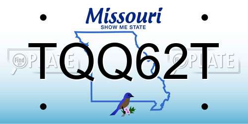 TQQ62T Missouri License Plate