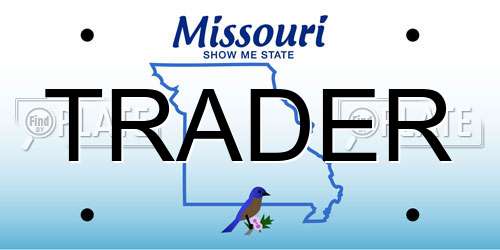 TRADER Missouri License Plate