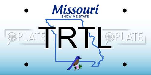 TRTL Missouri License Plate