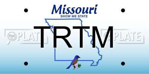 TRTM Missouri License Plate
