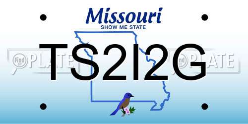 TS2I2G Missouri License Plate