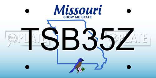 TSB35Z Missouri License Plate