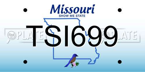 TSI699 Missouri License Plate