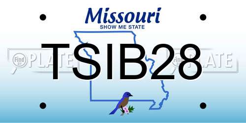 TSIB28 Missouri License Plate