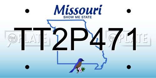 TT2P471 Missouri License Plate
