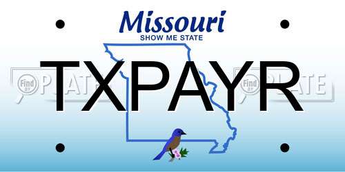 TXPAYR Missouri License Plate