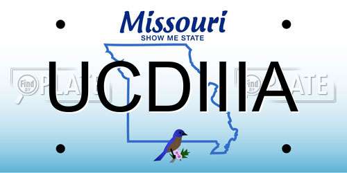 UCDIIIA Missouri License Plate