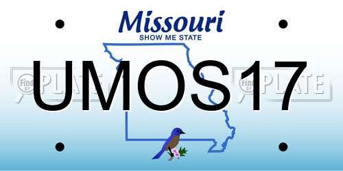 UMOS17 Missouri License Plate