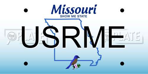 USRME Missouri License Plate