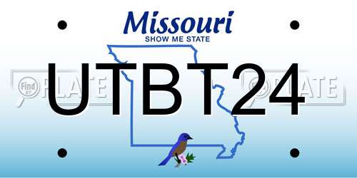 UTBT24 Missouri License Plate