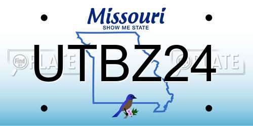 UTBZ24 Missouri License Plate