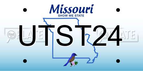 UTST24 Missouri License Plate