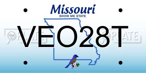 VEO28T Missouri License Plate