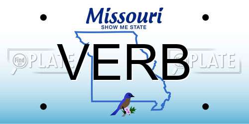 VERB Missouri License Plate