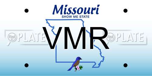 VMR Missouri License Plate