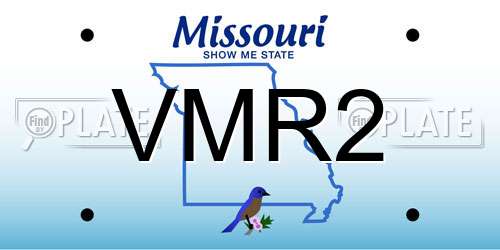 VMR2 Missouri License Plate