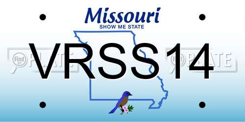 VRSS14 Missouri License Plate