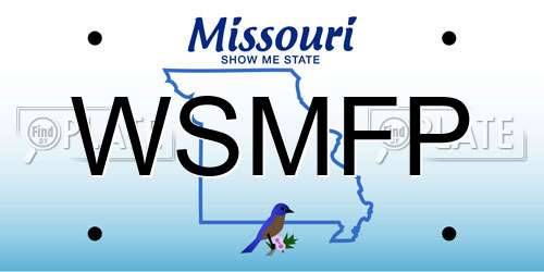 WSMFP Missouri License Plate