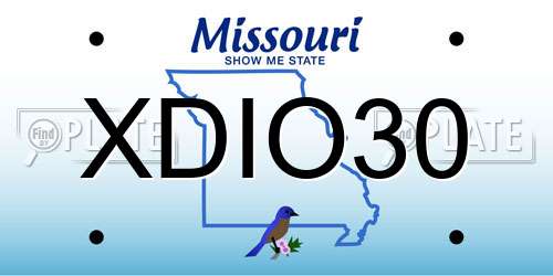 XDIO30 Missouri License Plate