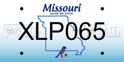 XLP065 Missouri License Plate