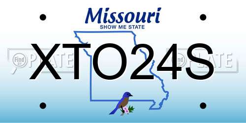 XTO24S Missouri License Plate