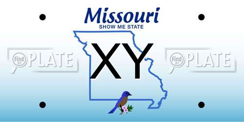 XY Missouri License Plate