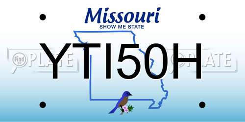 YTI50H Missouri License Plate