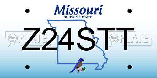 Z24STT Missouri License Plate