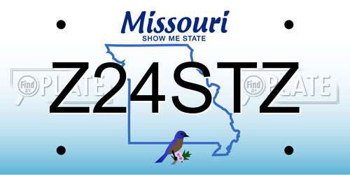 Z24STZ Missouri License Plate
