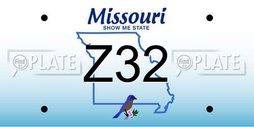 Z32 Missouri License Plate