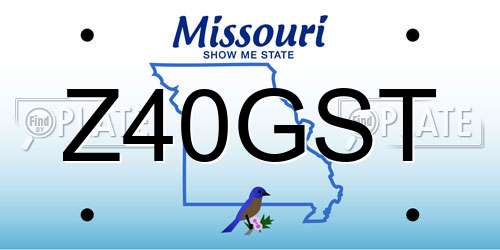 Z40GST Missouri License Plate