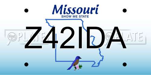 Z42IDA Missouri License Plate