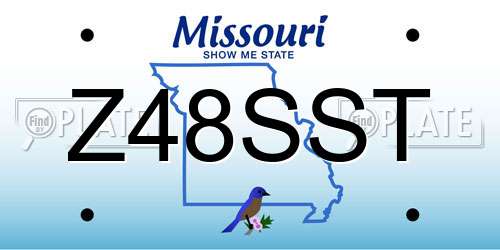 Z48SST Missouri License Plate